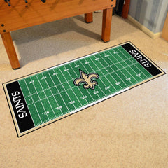 New Orleans Saints Field Runner Mat - 30in. x 72in. - New Orleans Saints