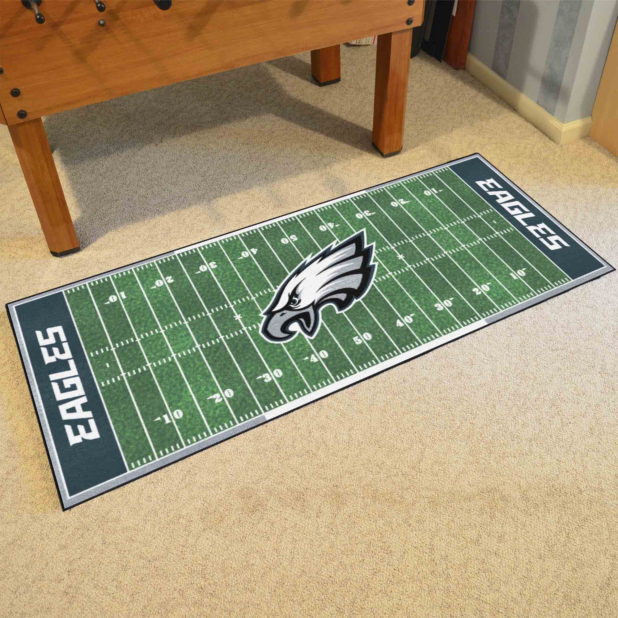 Philadelphia Eagles Eagles Field Runner Mat - 30in. x 72in. - Philadelphia Eagles