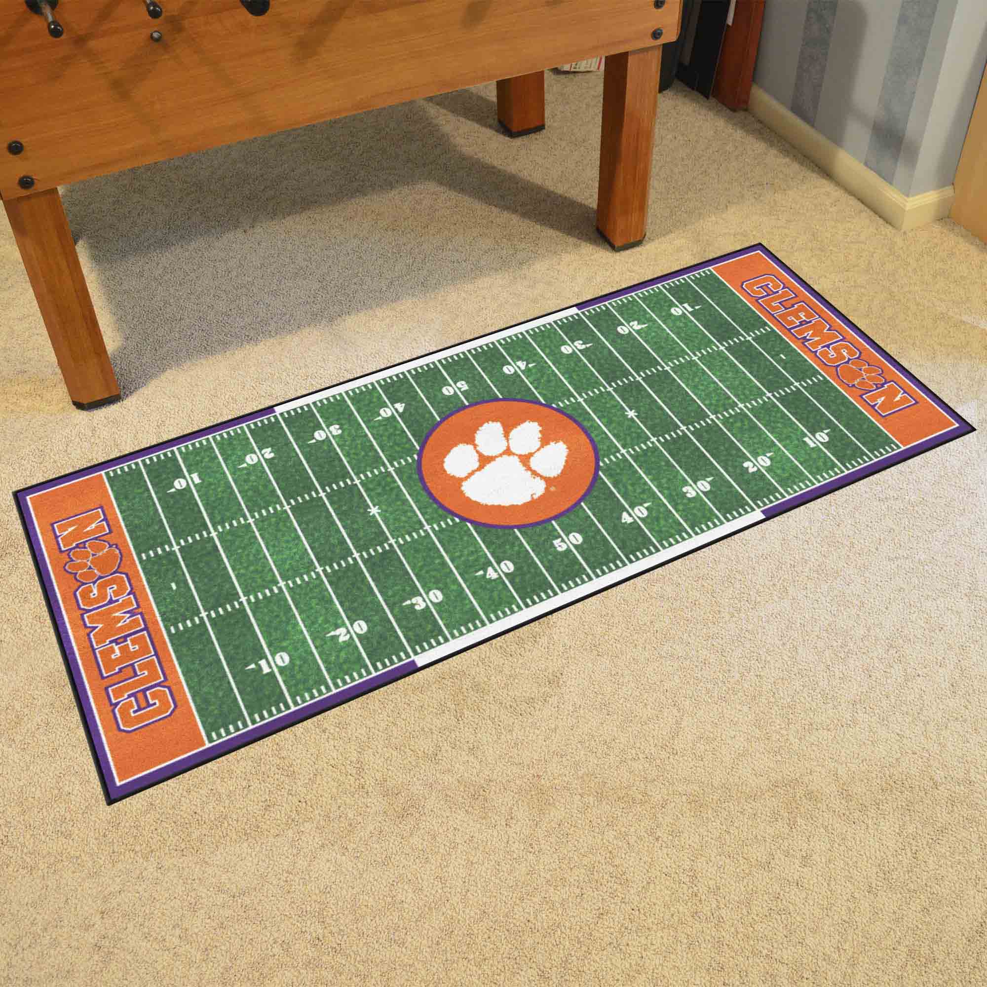 Clemson Tigers Field Runner Mat - 30in. x 72in. - Clemson