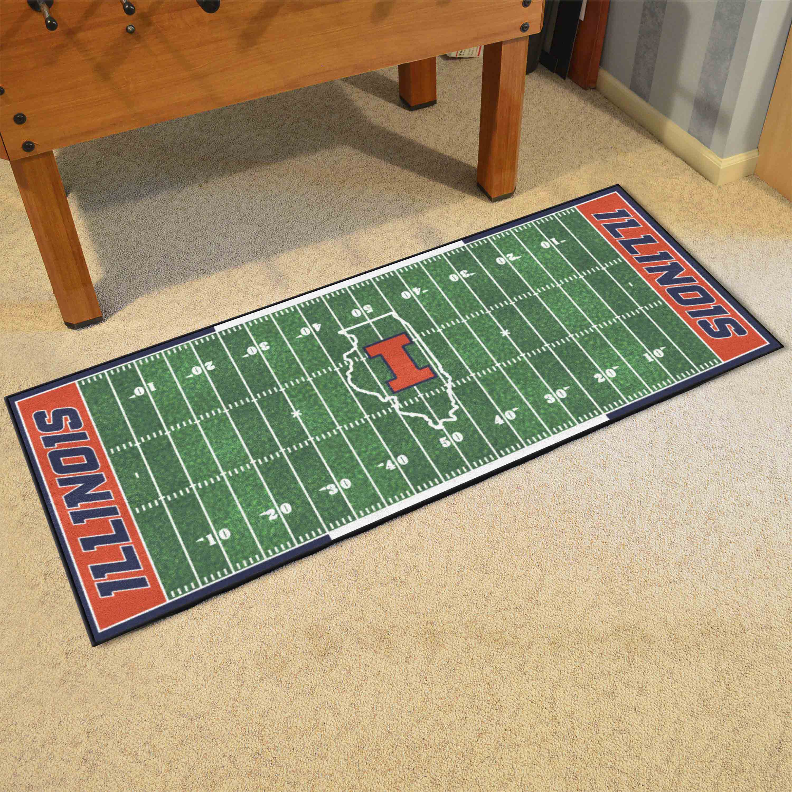 Illinois Illini Field Runner Mat - 30in. x 72in.