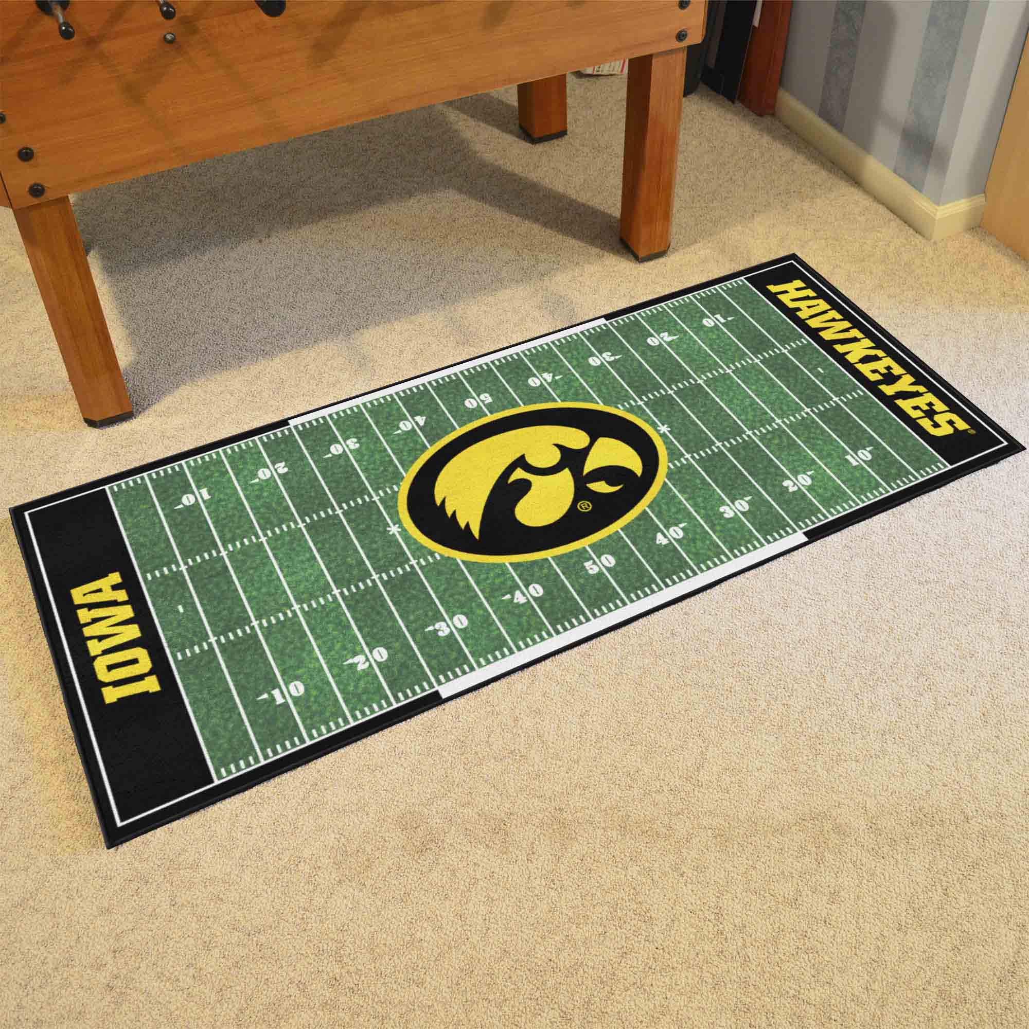 Iowa Hawkeyes Field Runner Mat - 30in. x 72in.