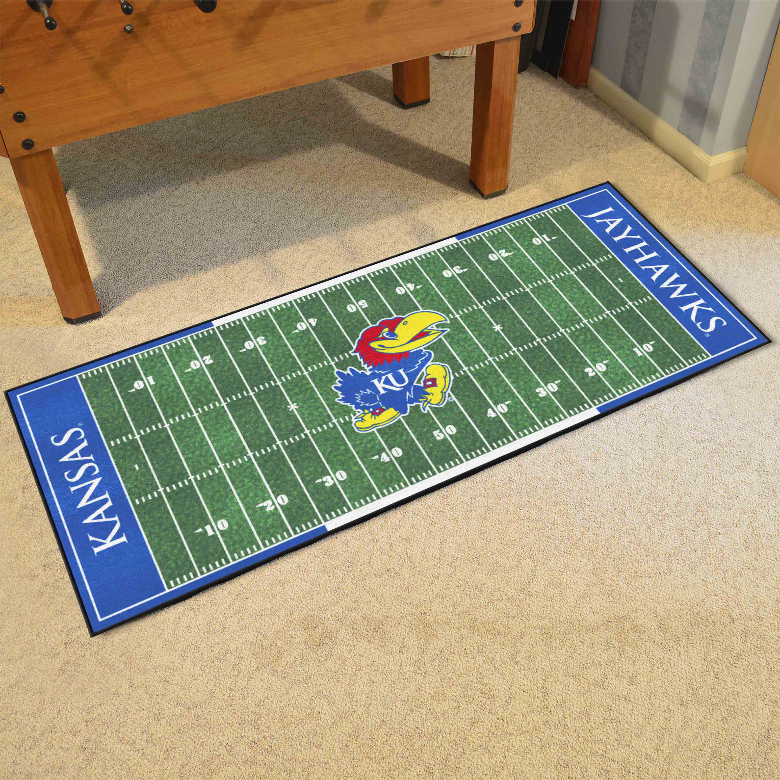 Kansas Jayhawks Field Runner Mat - 30in. x 72in.