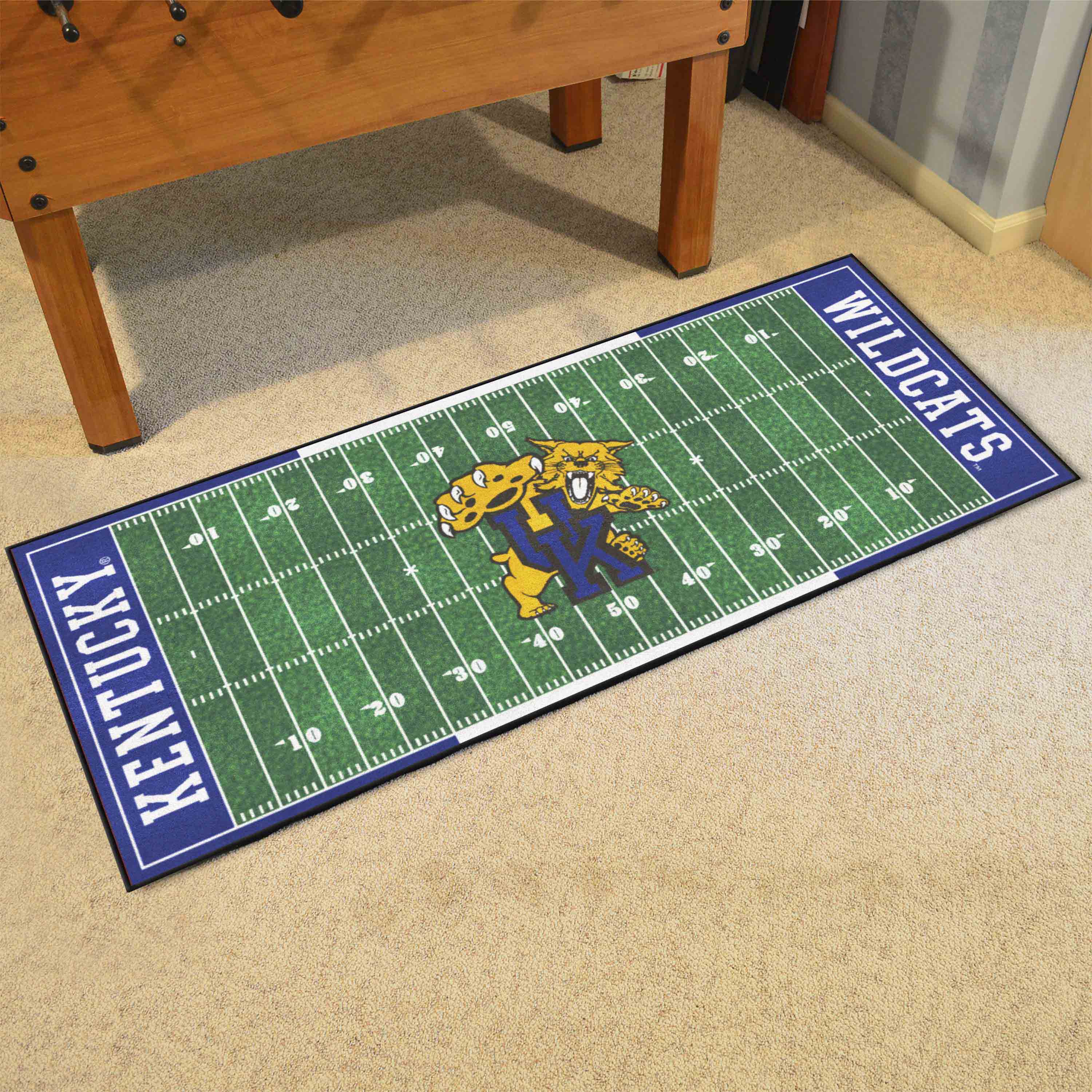 Kentucky Wildcats Field Runner Mat - 30in. x 72in., UK Logo