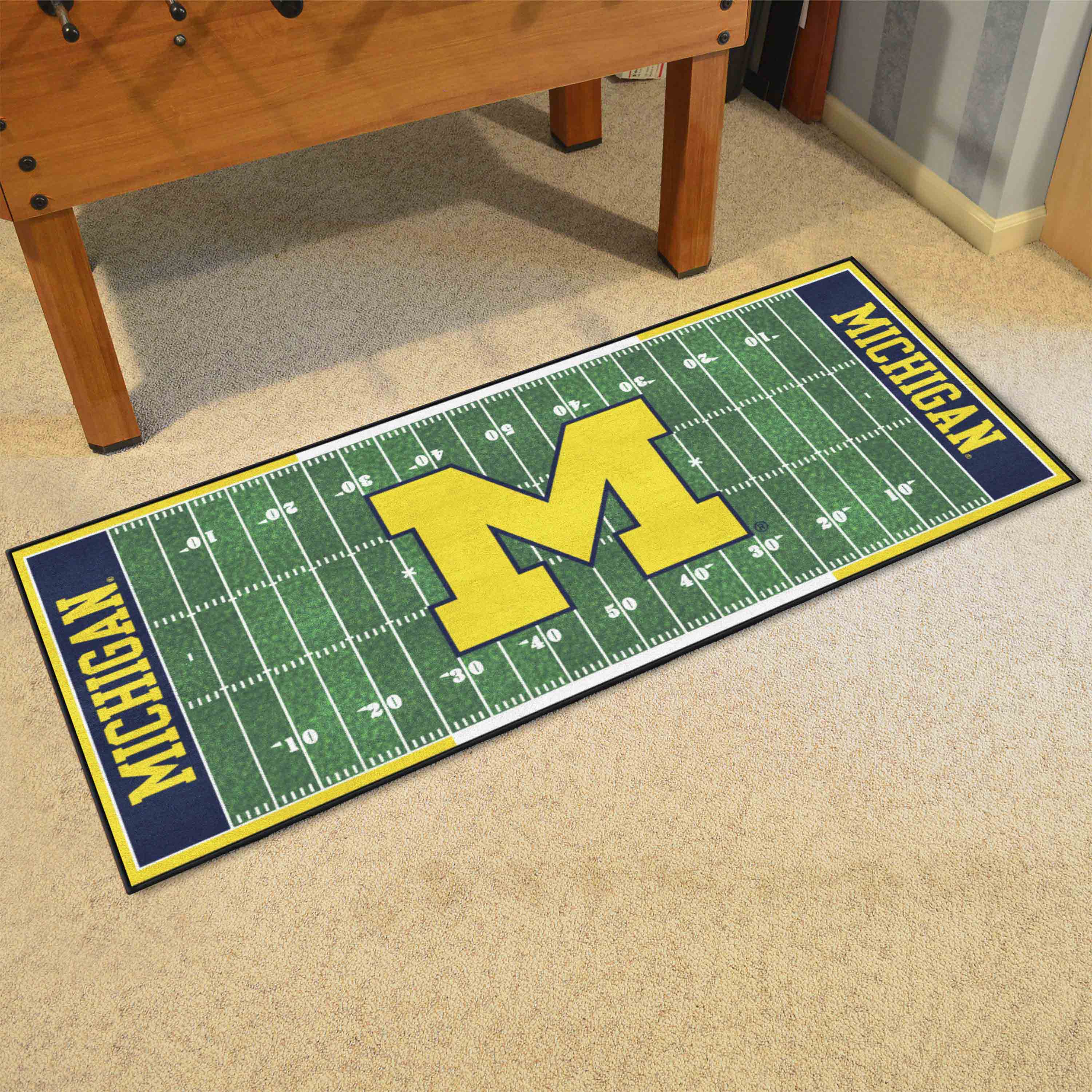 Michigan Wolverines Field Runner Mat - 30in. x 72in.