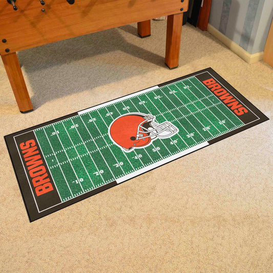 Cleveland Browns Field Runner Mat - 30in. x 72in. - Cleveland Browns