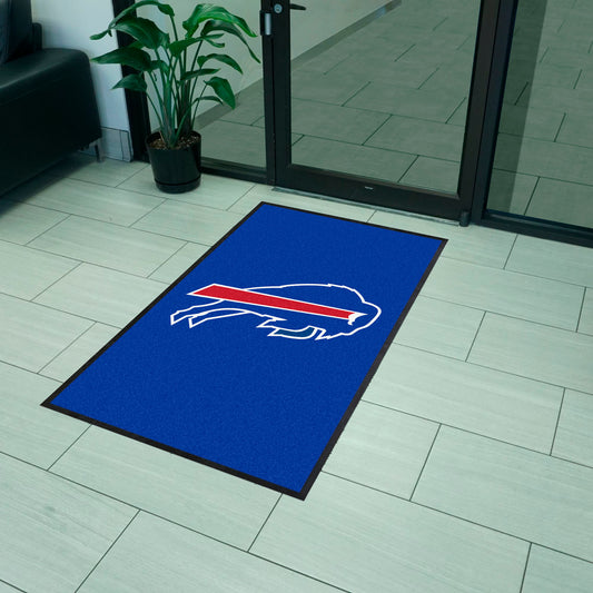 Buffalo Bills 3X5 High-Traffic Mat with Durable Rubber Backing - Portrait Orientation