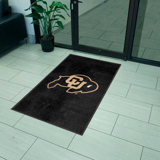 Colorado Buffaloes 3X5 High-Traffic Mat with Durable Rubber Backing - Portrait Orientation