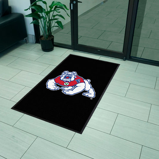 Fresno State 3X5 High-Traffic Mat with Durable Rubber Backing - Portrait Orientation