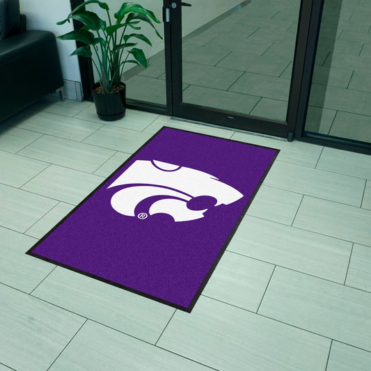 Kansas State 3X5 High-Traffic Mat with Durable Rubber Backing - Portrait Orientation