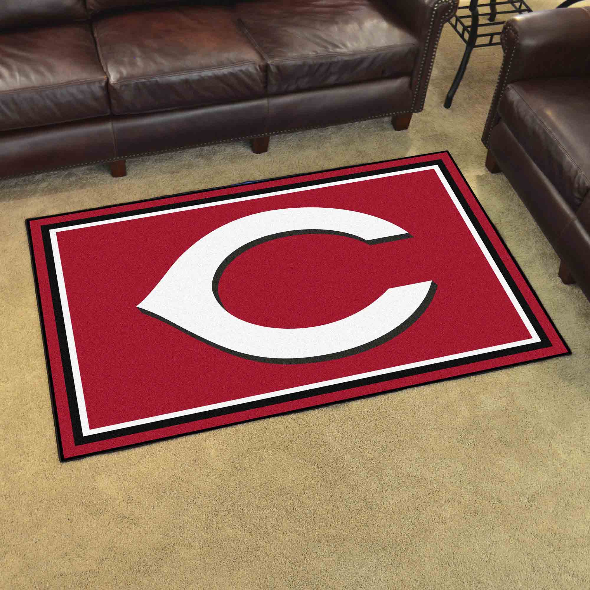 Cincinnati Reds 4ft. x 6ft. Plush Area Rug