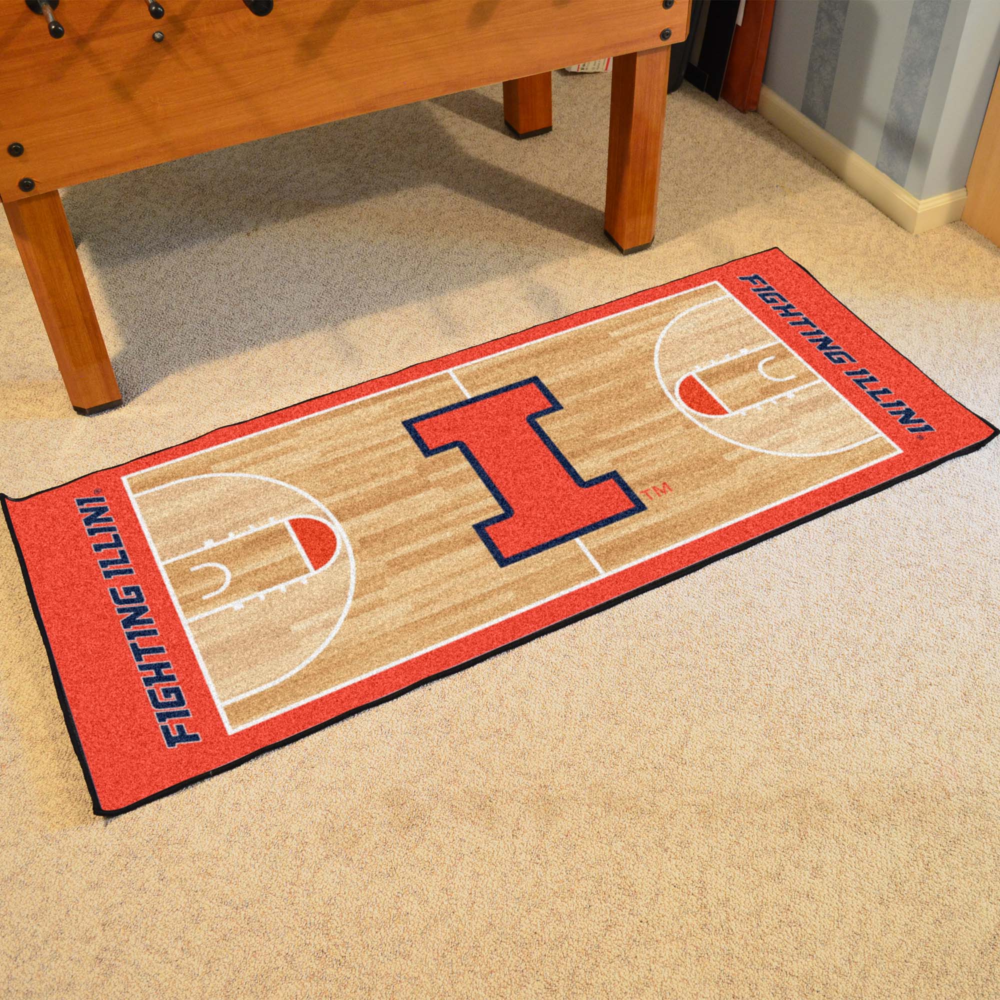 Illinois Illini Court Runner Rug - 30in. x 72in.