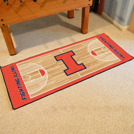 Illinois Illini Court Runner Rug - 30in. x 72in.