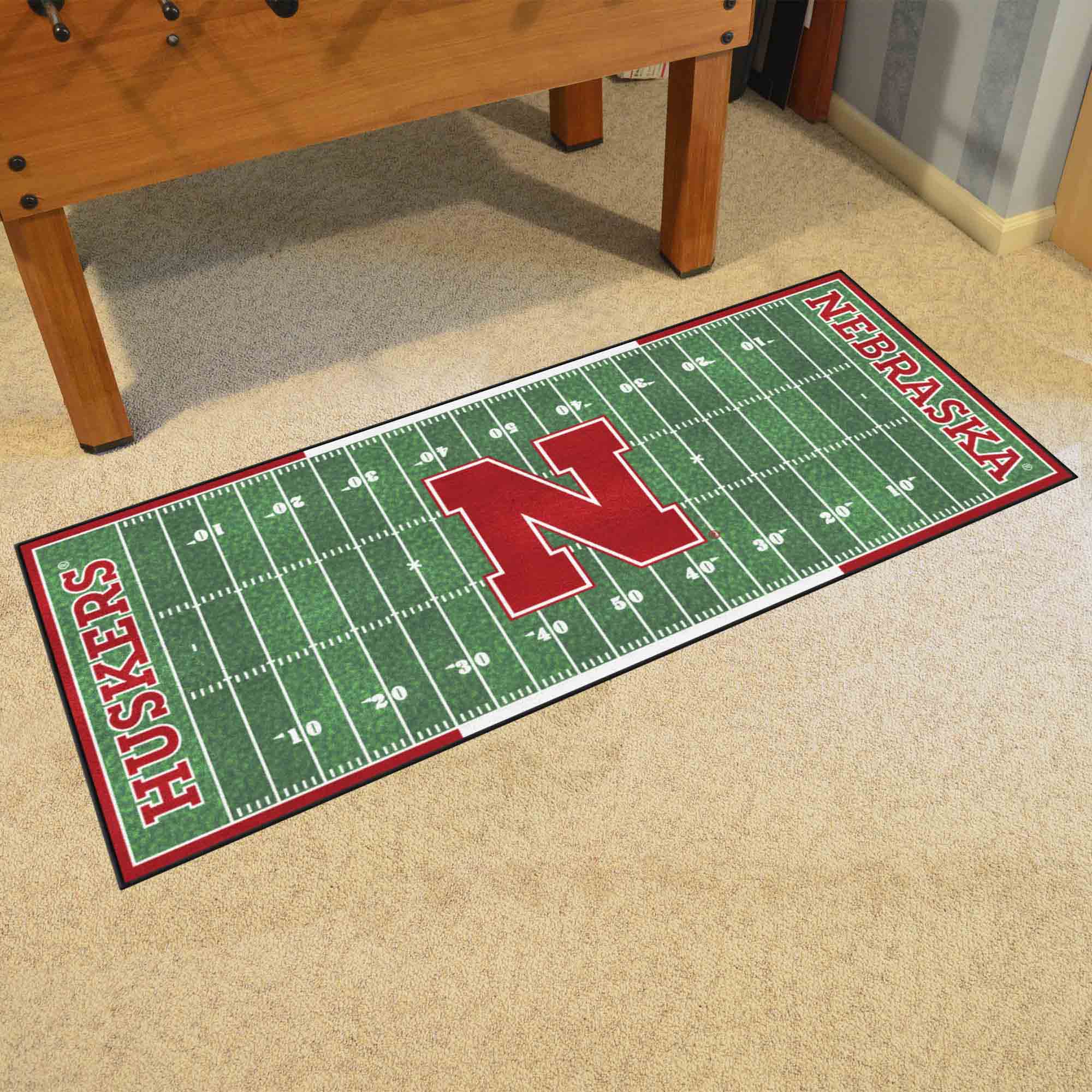 Nebraska Cornhuskers Field Runner Mat - 30in. x 72in. - Nebraska