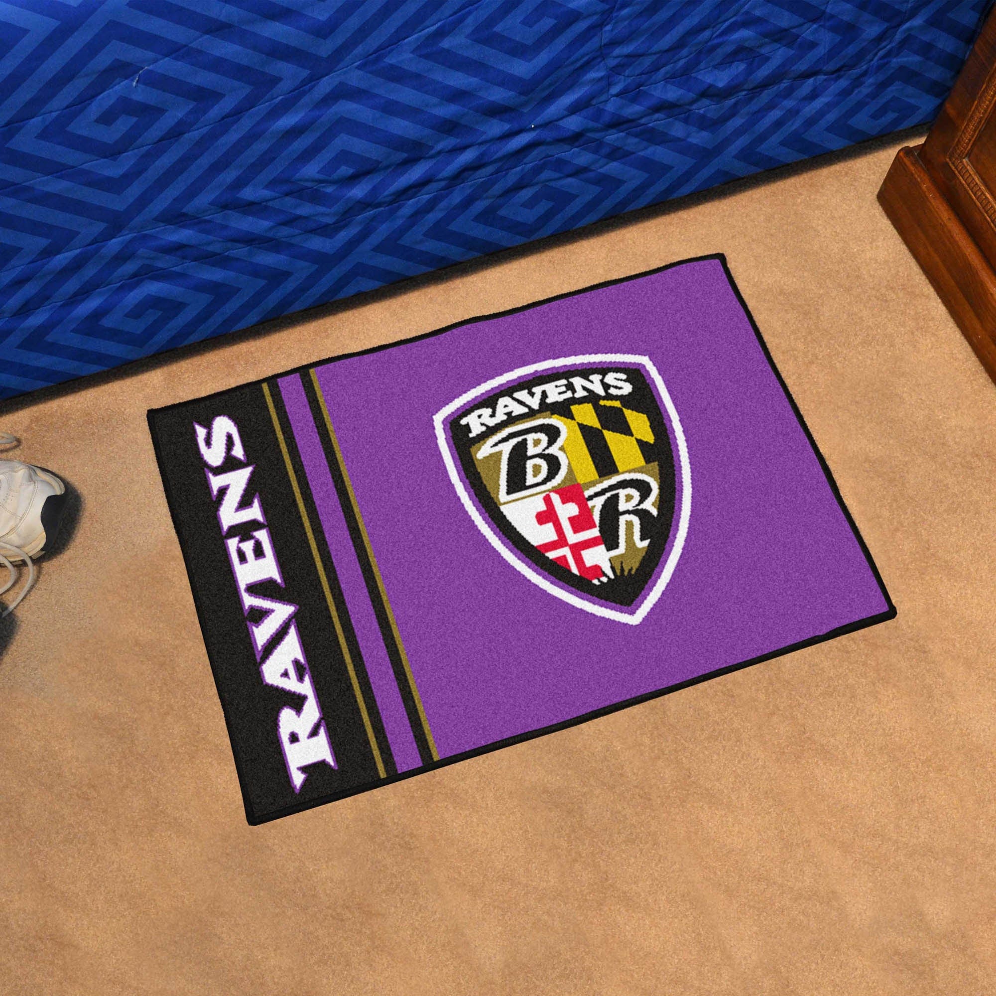 Baltimore Ravens Starter Mat Accent Rug Uniform Style - 19in. x 30in. - Baltimore Ravens