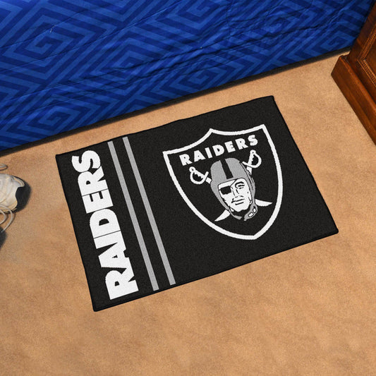 Las Vegas Raiders Starter Mat Accent Rug Uniform Style - 19in. x 30in.