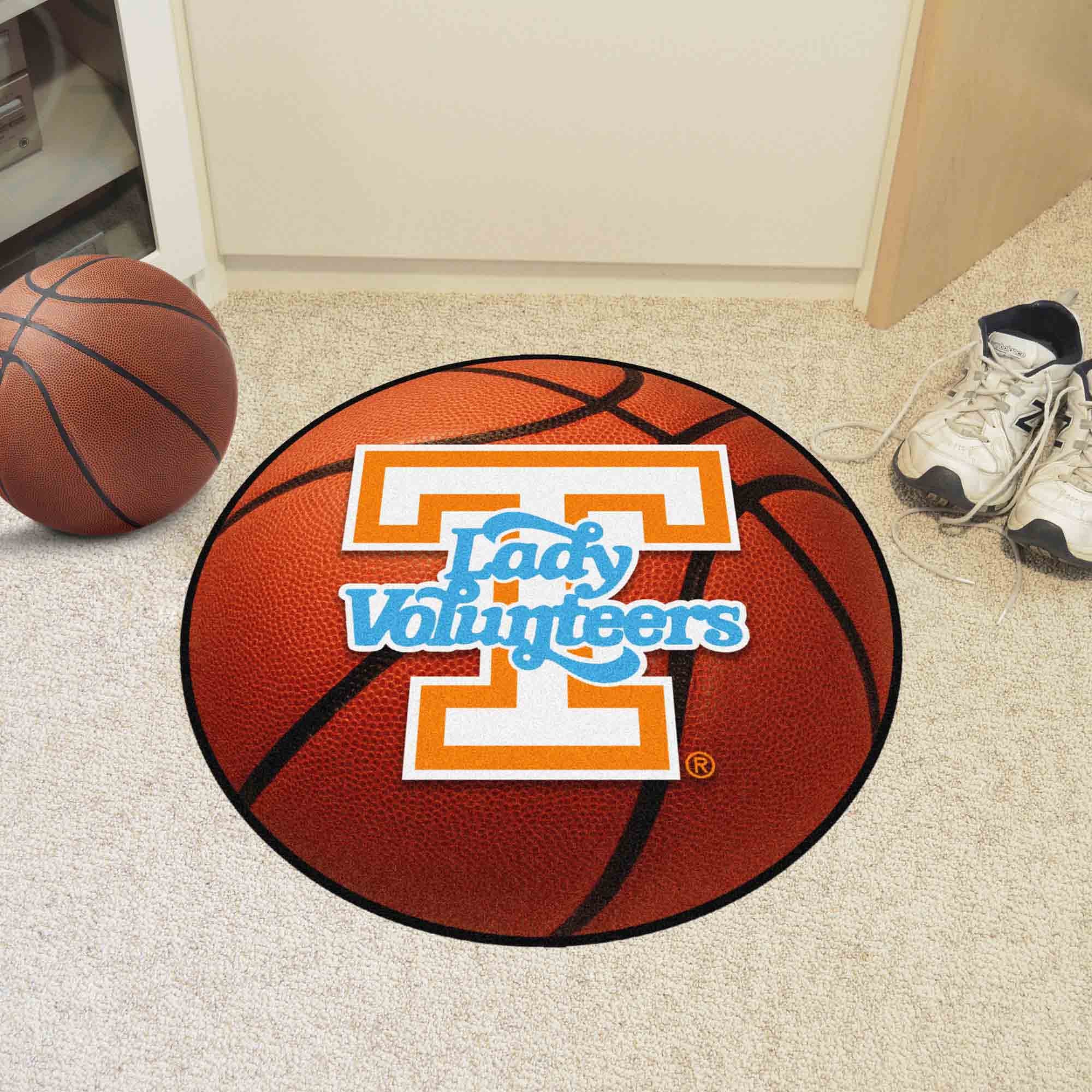 Tennessee Volunteers Basketball Rug - 27in. Diameter, Lady Volunteers