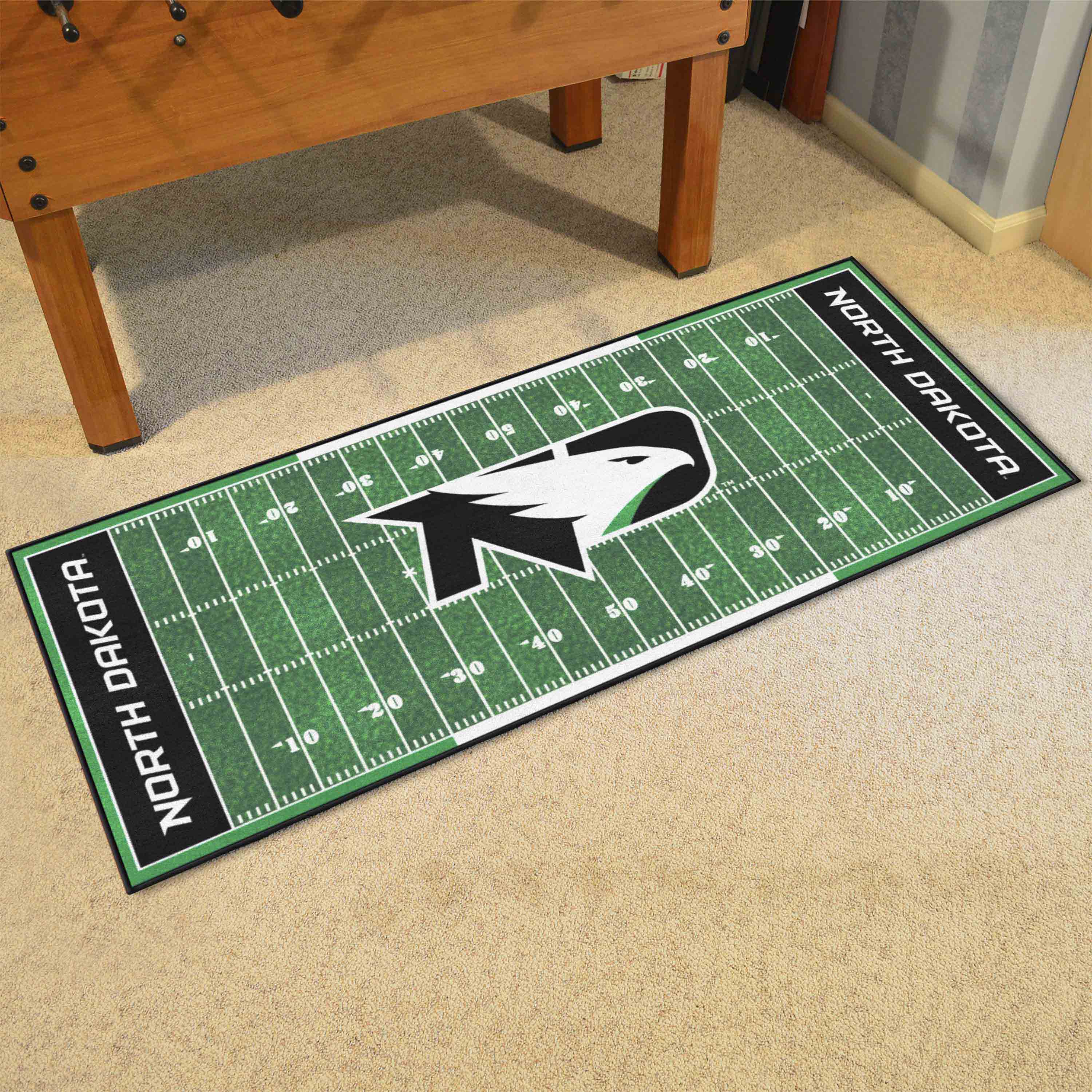 North Dakota Fighting Hawks Field Runner Mat - 30in. x 72in.