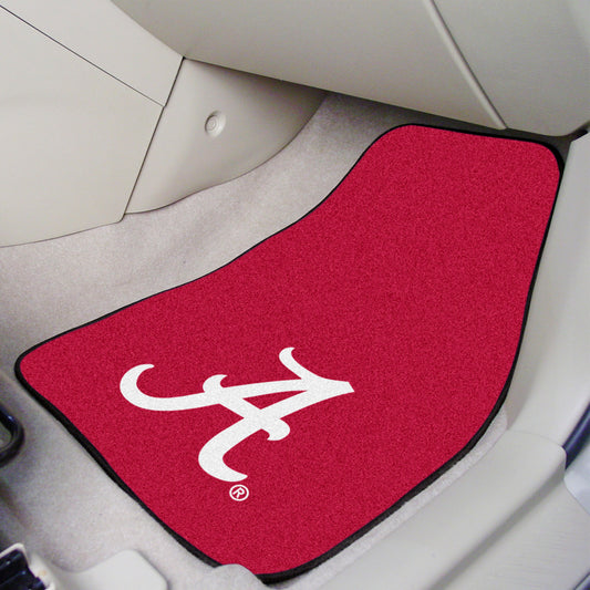 Alabama Crimson Tide Front Carpet Car Mat Set - 2 Pieces