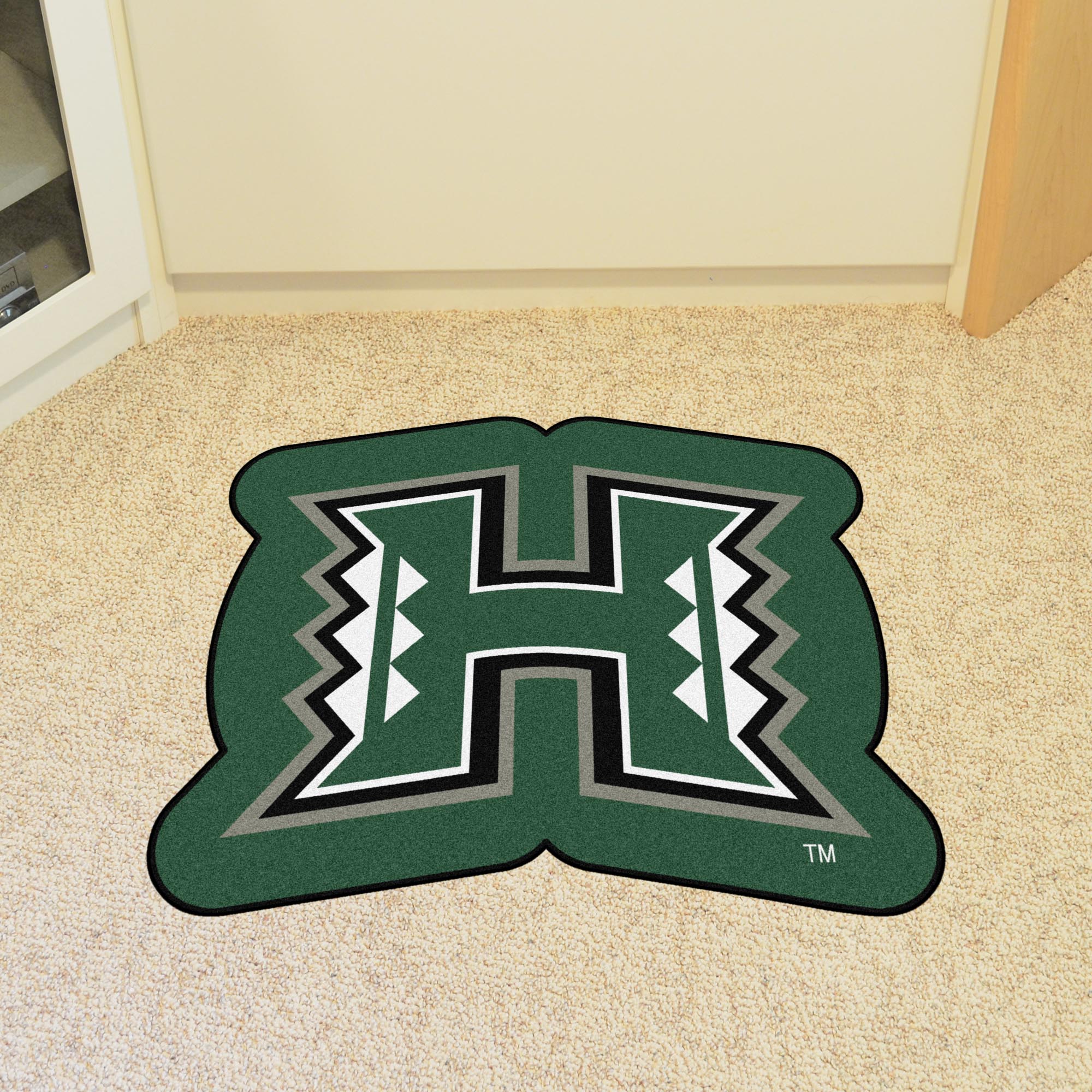 Hawaii Rainbows Mascot Rug