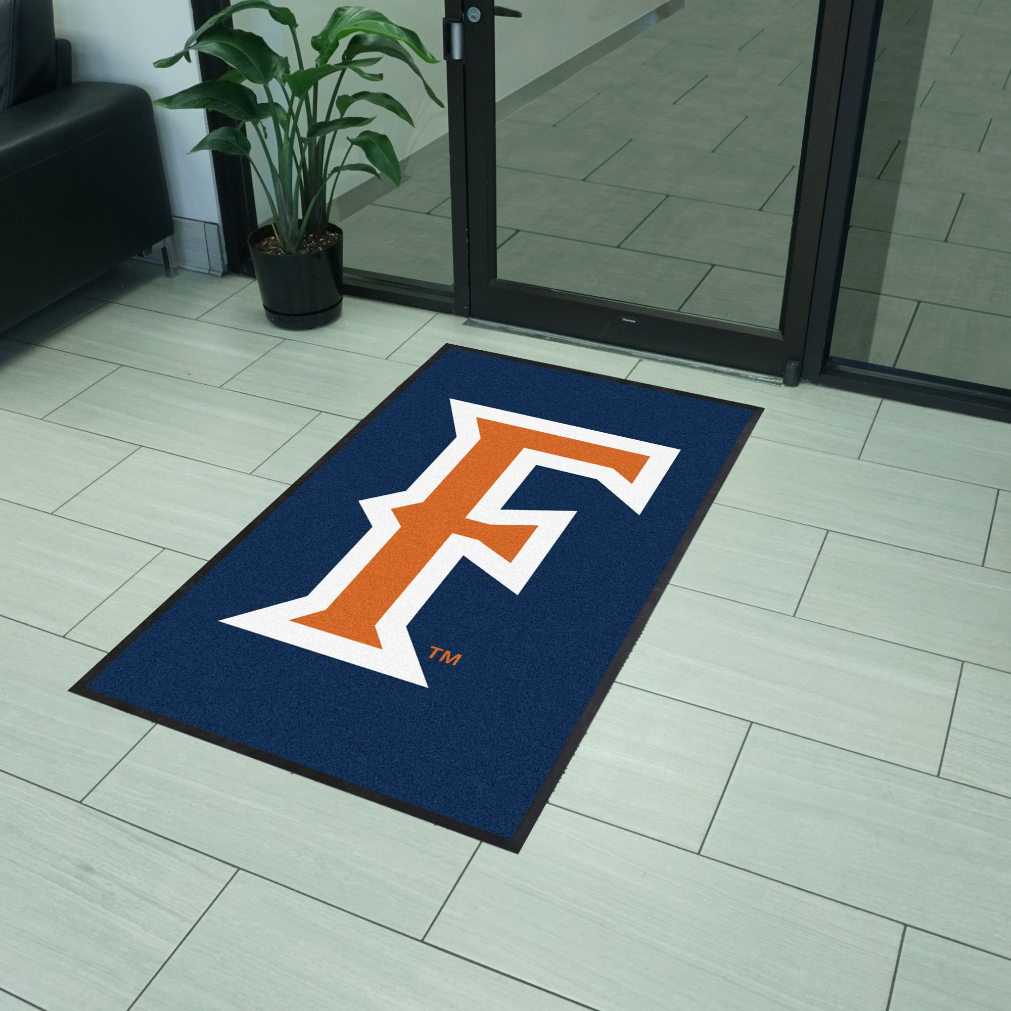 Cal State - Fullerton 3X5 High-Traffic Mat with Durable Rubber Backing - Portrait Orientation