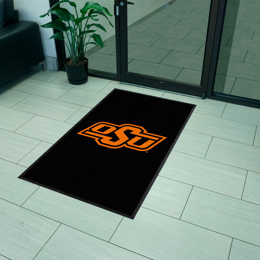 Oklahoma State 3X5 High-Traffic Mat with Durable Rubber Backing - Portrait Orientation - Oklahoma State