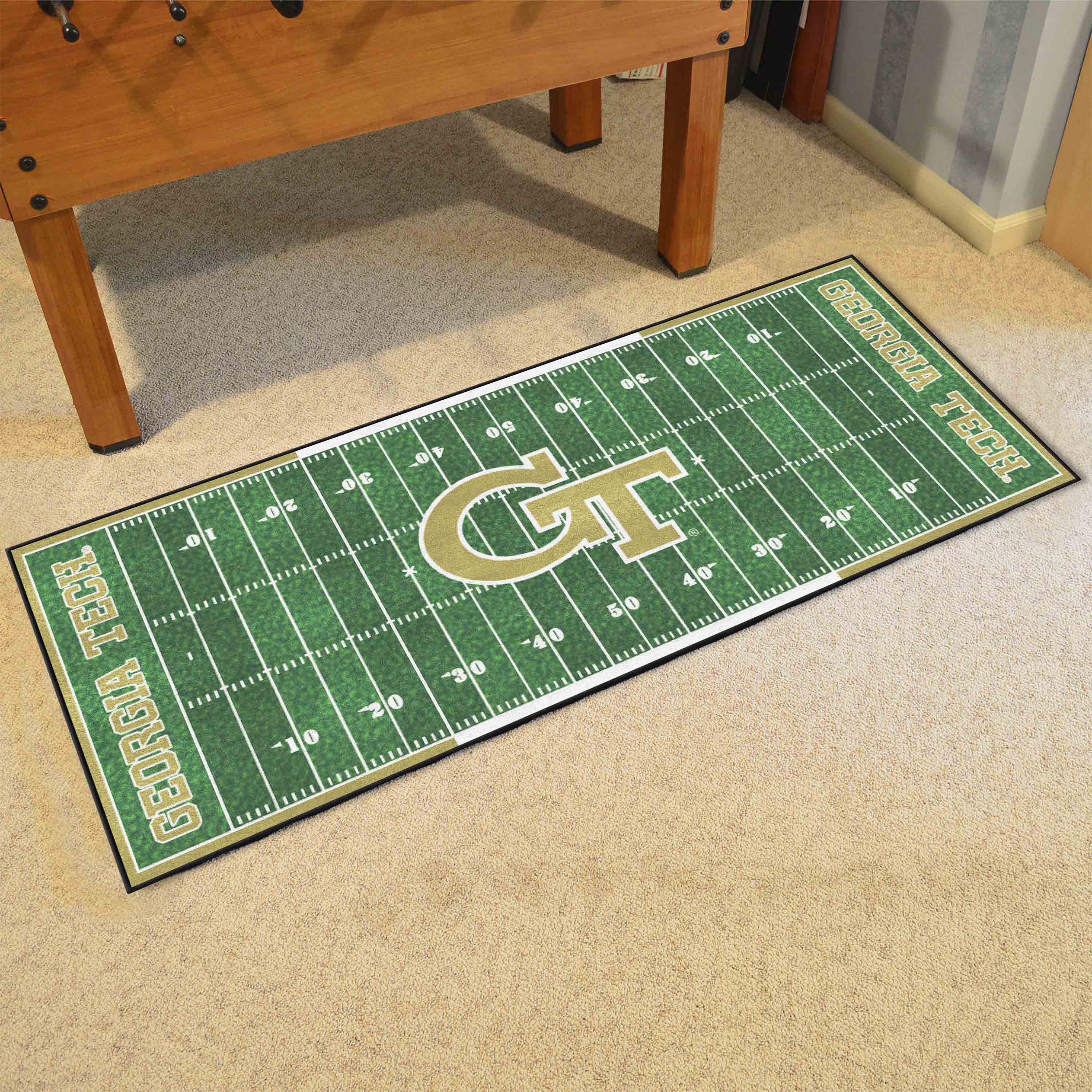 Georgia Tech Yellow Jackets Field Runner Mat - 30in. x 72in., GT