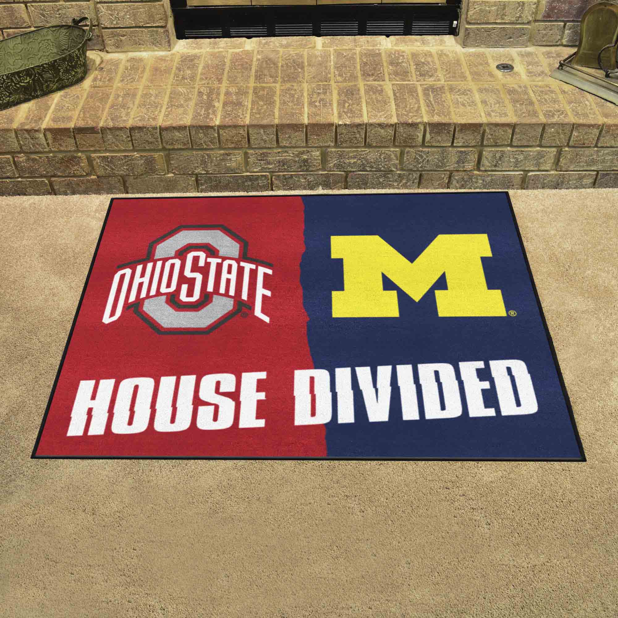 House Divided - Ohio State / Michigan House Divided House Divided Rug - 34 in. x 42.5 in. - House Divided - Ohio State / Michigan