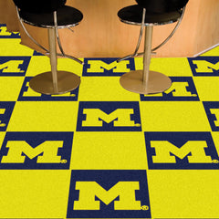 Michigan Wolverines Team Carpet Tiles - 45 Sq Ft.