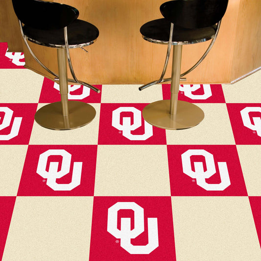 Oklahoma Sooners Team Carpet Tiles - 45 Sq Ft. - Oklahoma