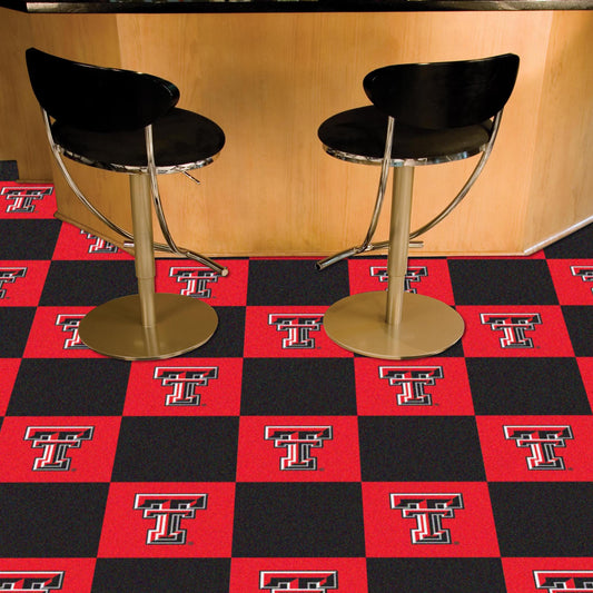 Texas Tech Red Raiders Team Carpet Tiles - 45 Sq Ft.