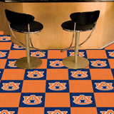 Auburn Tigers Team Carpet Tiles - 45 Sq Ft. - Auburn