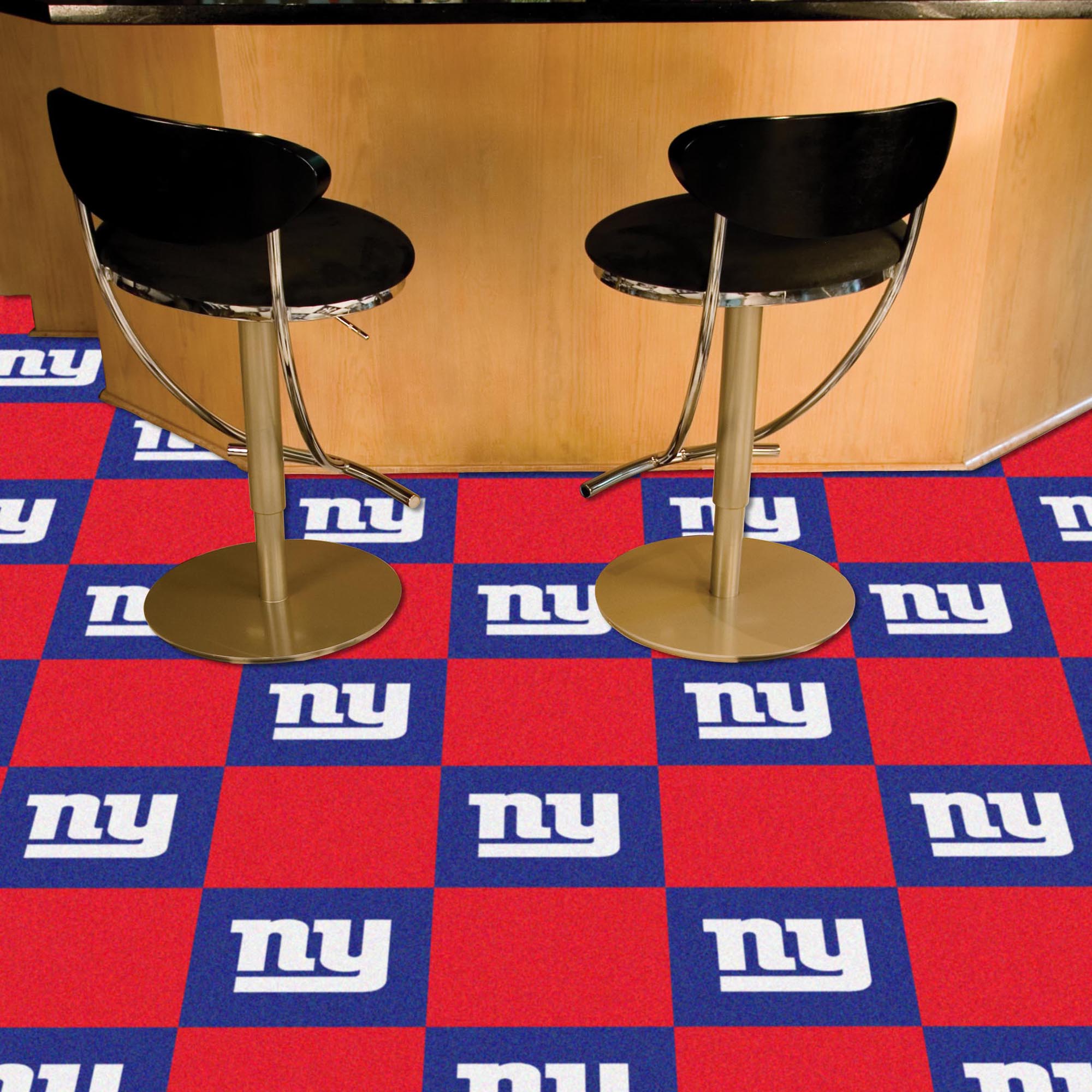 New York Giants Team Carpet Tiles - 45 Sq Ft. - New York Giants