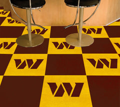 Washington Commanders Team Carpet Tiles - 45 Sq Ft.