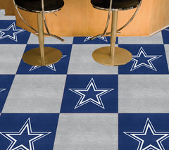 Dallas Cowboys Team Carpet Tiles - 45 Sq Ft.