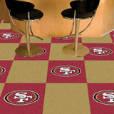 San Francisco 49ers Team Carpet Tiles - 45 Sq Ft.