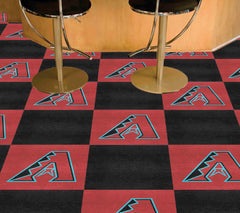 Arizona Diamondbacks Red & Black Team Carpet Tiles - 45 Sq Ft.