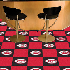 Cincinnati Reds Team Carpet Tiles - 45 Sq Ft.