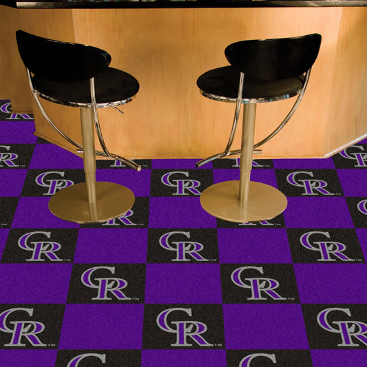 Colorado Rockies Team Carpet Tiles - 45 Sq Ft. - Colorado Rockies