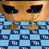 Tampa Bay Rays Team Carpet Tiles - 45 Sq Ft.