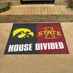 House Divided - Iowa / Iowa State House Divided House Divided Rug - 34 in. x 42.5 in. - House Divided - Iowa / Iowa State