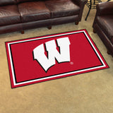 Wisconsin Badgers 4ft. x 6ft. Plush Area Rug