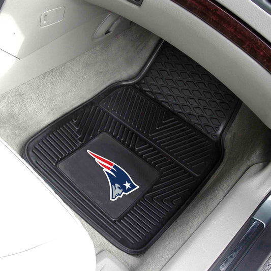 New England Patriots Heavy Duty Car Mat Set - 2 Pieces - New England Patriots