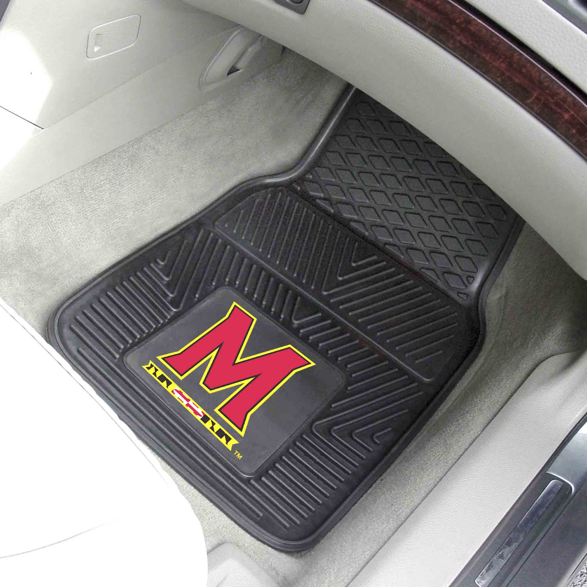 Maryland Terrapins Heavy Duty Car Mat Set - 2 Pieces