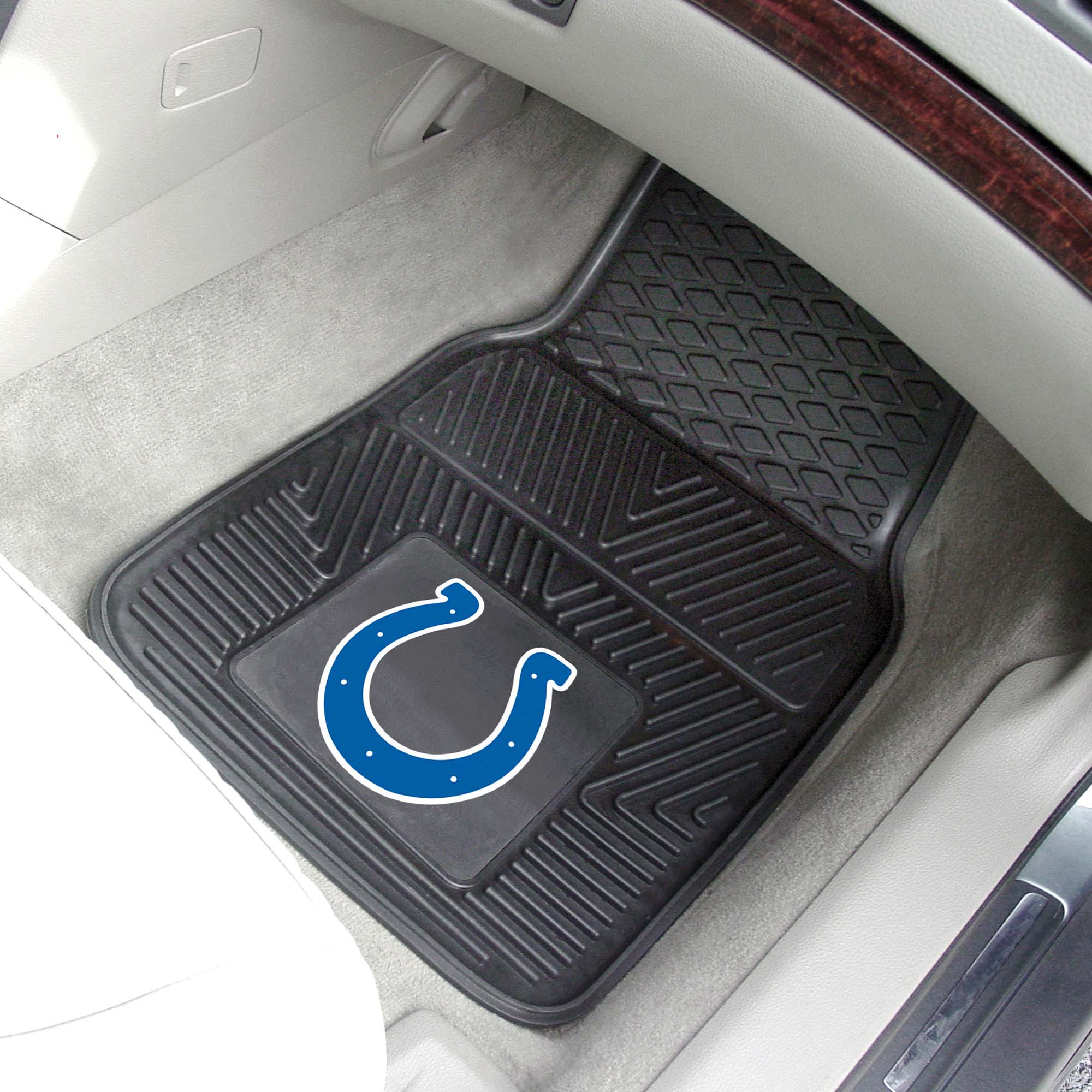 Indianapolis Colts Heavy Duty Car Mat Set - 2 Pieces