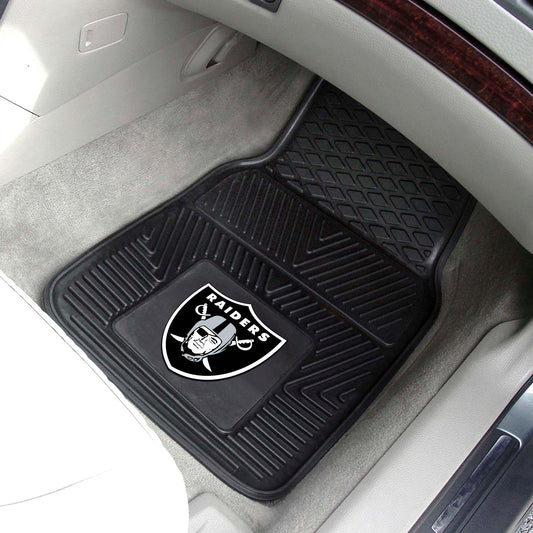 Las Vegas Raiders Heavy Duty Car Mat Set - 2 Pieces - Las Vegas Raiders