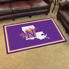 Northwestern State Demons 4ft. x 6ft. Plush Area Rug