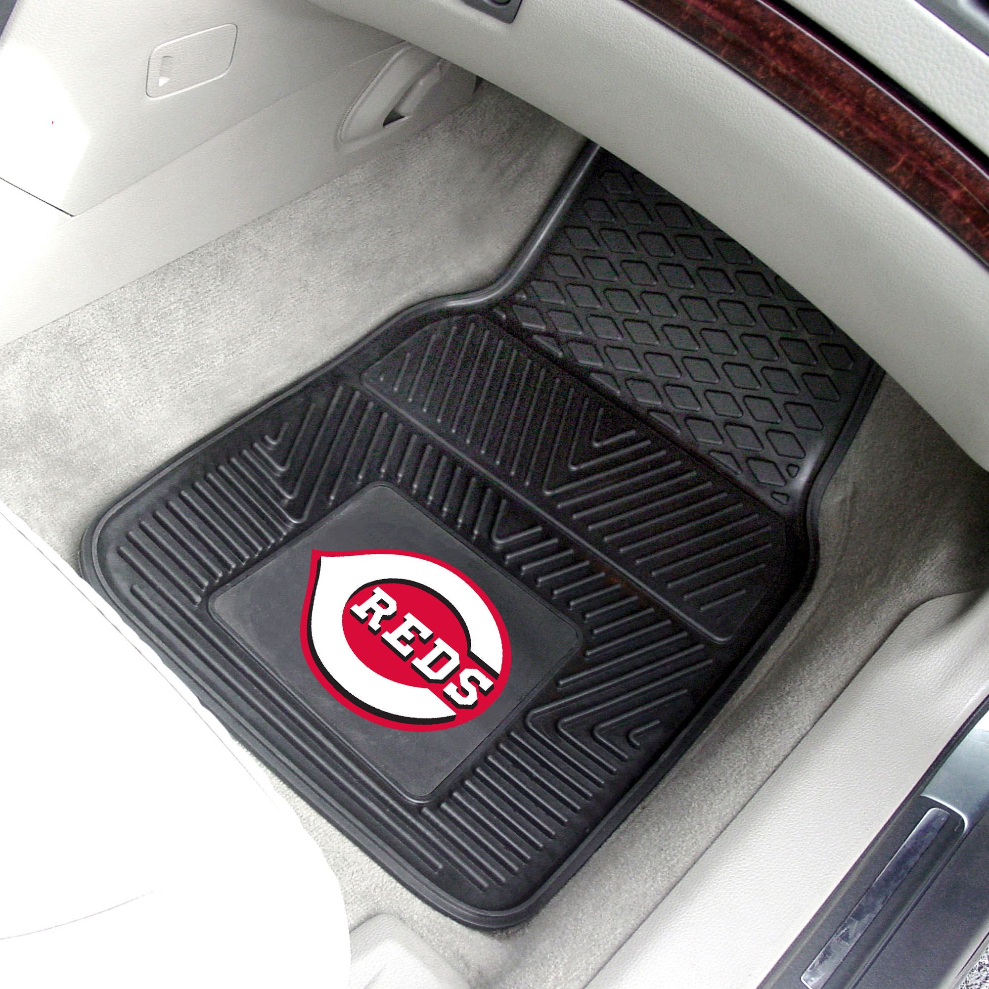 Cincinnati Reds Heavy Duty Car Mat Set - 2 Pieces