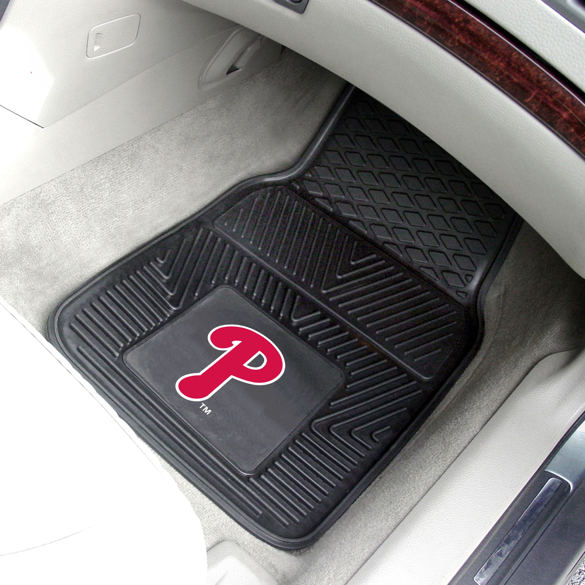 Philadelphia Phillies Heavy Duty Car Mat Set - 2 Pieces