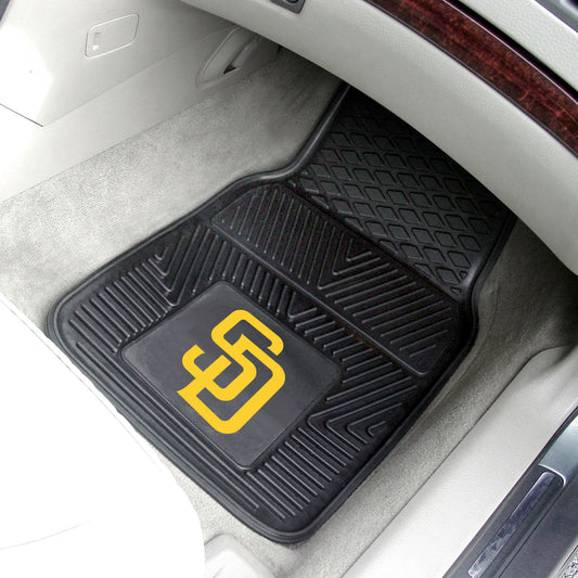 San Diego Padres Heavy Duty Car Mat Set - 2 Pieces