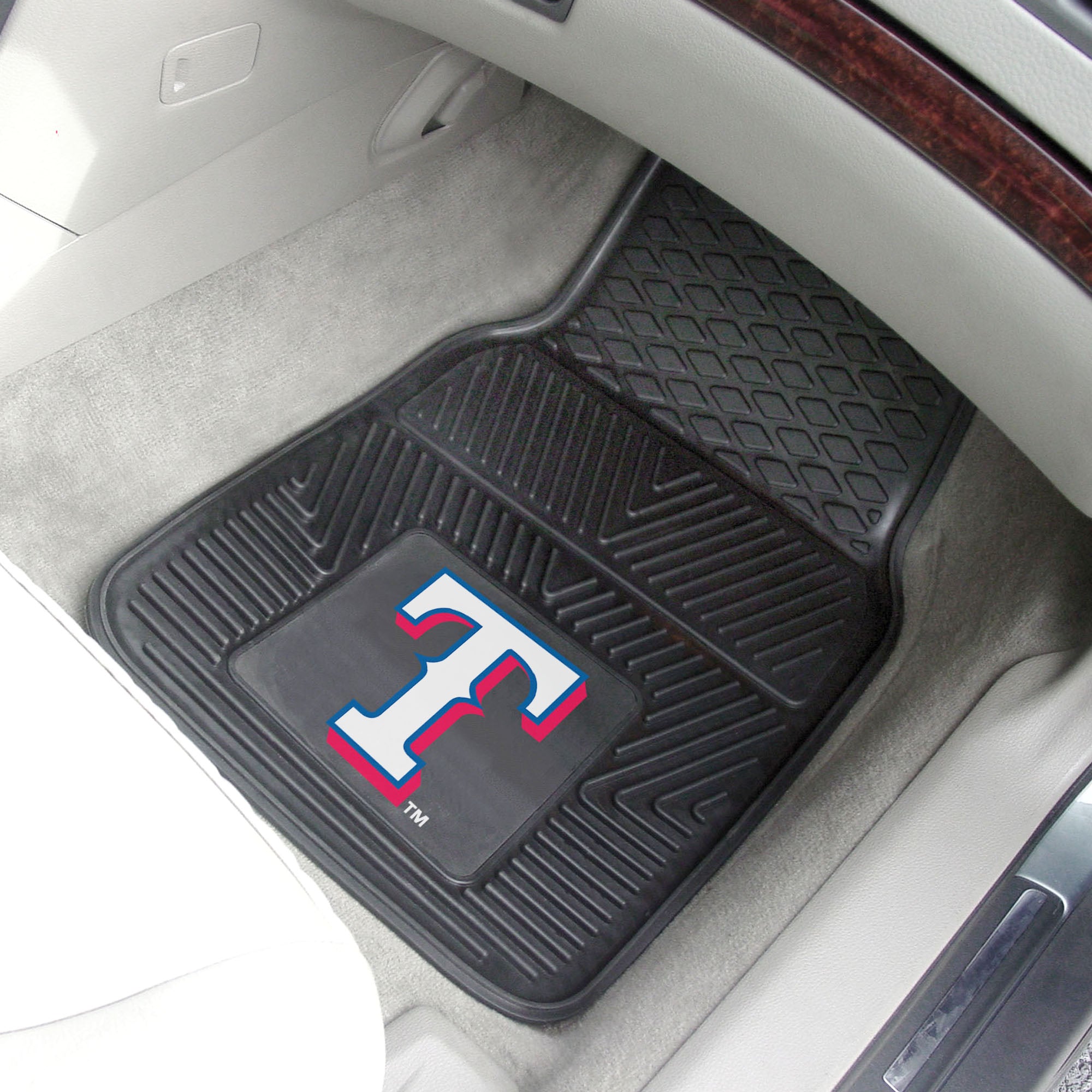 Texas Rangers Heavy Duty Car Mat Set - 2 Pieces